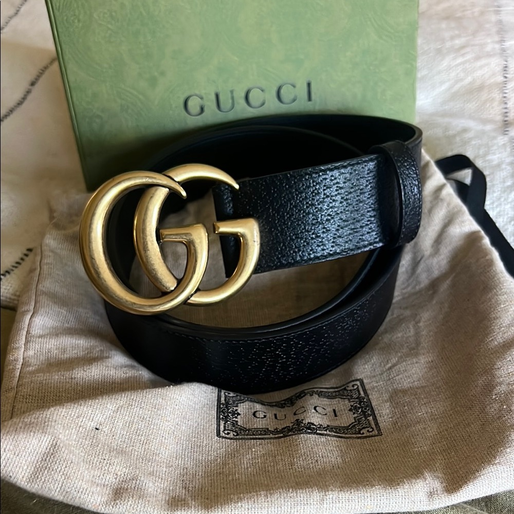 GUCCI GG MARMONT WIDE BELT